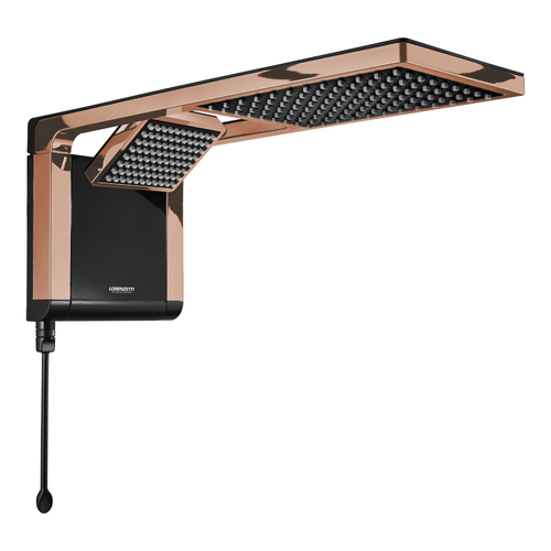 Ducha Lorenzetti Acqua Duo Ultra Eletrônica 7.800W Preto/Rose Gold  – 7510127 220V