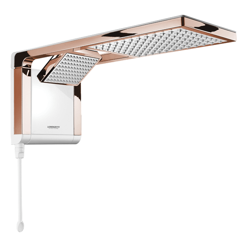 Ducha Lorenzetti Acqua Duo Ultra Eletrônica 7.800W Branco/Rose Gold – 7510124 220V