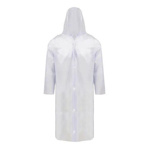 Capa De Chuva Baspan Soft Laminada, Pvc, Transparente, Tamanho G