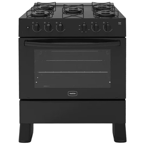 Fogão A Gás Realce Ares Glass 5 Bocas, De Piso, Acendimento Automático, Preto - Pr