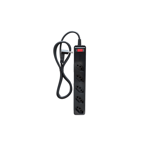 Filtro Linha 5 Tomadas LCF Preto Clamper - 23459