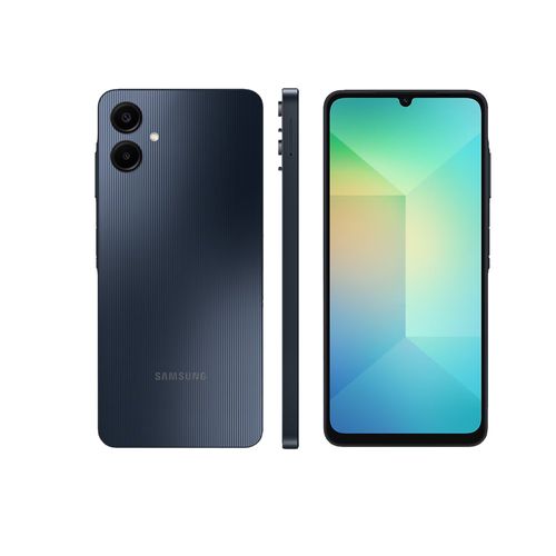 Smartphone Samsung Galaxy A06 128GB Azul Escuro com Câmera de 50MP