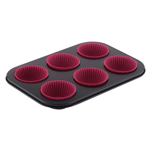 Forma Cupcake Antiaderente com 6 GZT Bi0152