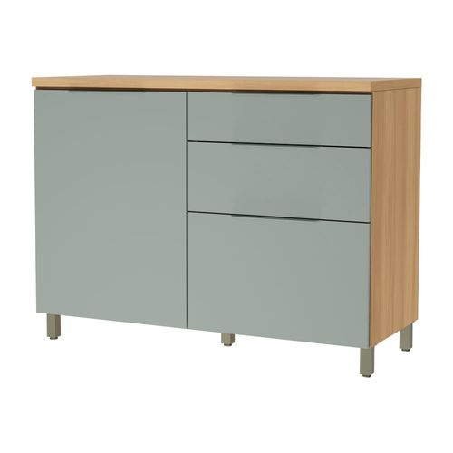 Balcao Pia Nesher 120cm C/Tampo 500686*Nat/Vd