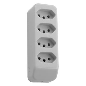 Tomada PAD Móvel Multiplicador 2P+T 20A Quádrupla CZ Fame - 3211