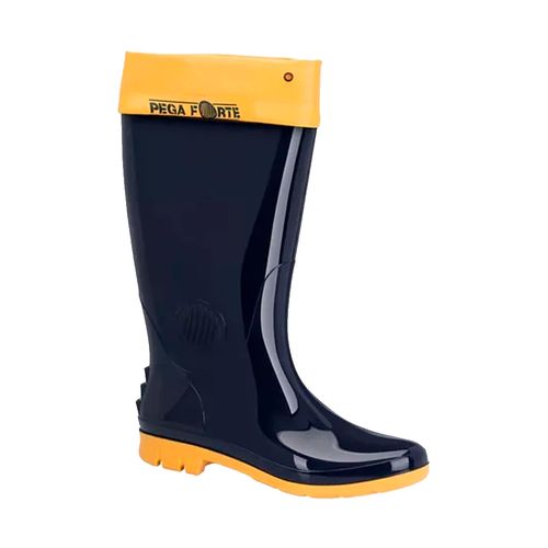 Bota PVC Azul/Amarela Longa Nº 38 Baspan – 7544
