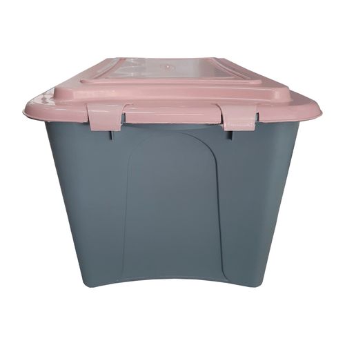 Caixa Organizadora Plasvale 50 Litros Cinza – Modelo 1214