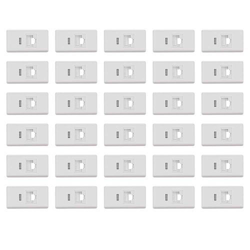 Kit 30UN Modulo Conector RJ45 Branco Tramontina - 57115056