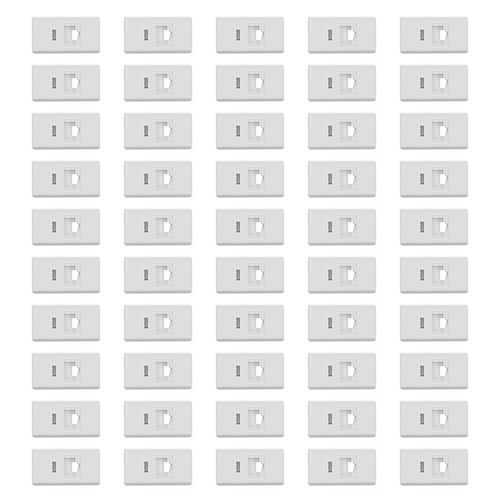 Kit 50UN Modulo Conector RJ45 Branco Tramontina - 57115056