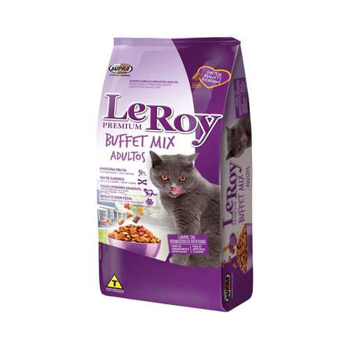 Ração Supra Leroy Buffet Mix Gatos Adultos 1kg