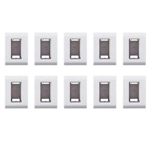 Kit com 10UN da Caixa de Sobrepor com Tampa 1 Posto Tramontina LizFlex - 57303001