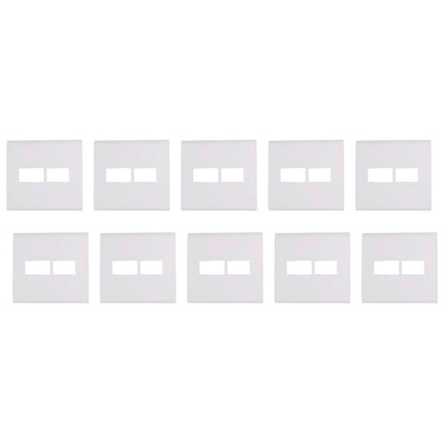 Kit 10 Placas 4x4 2 Postos Liz Br Tramontina - 57106/023
