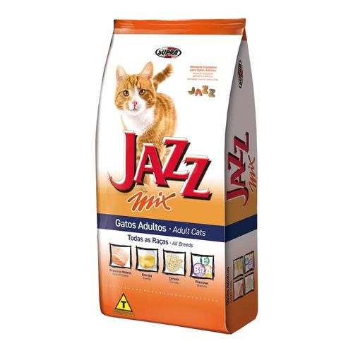 Ração Supra Jazz Mix Gatos Adultos 1kg