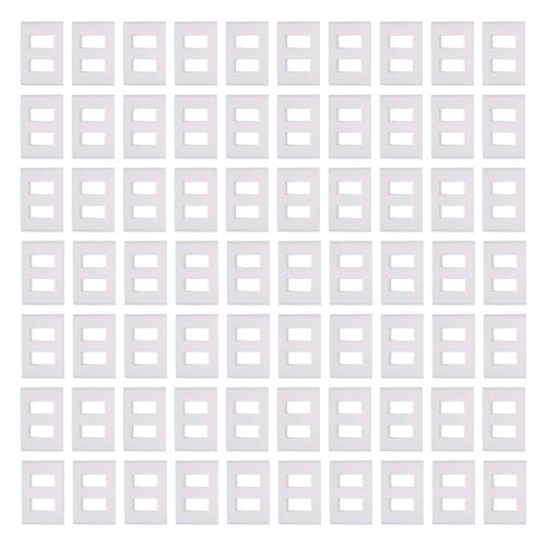 Kit 100UN Placas 4x2 2 postos Afastados Liz Tramontina - 57106006