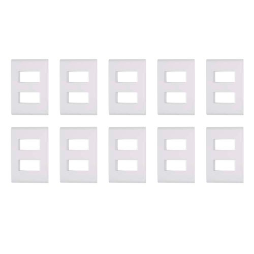 Kit 10UN Placas 4x2 2Postos Afastados Liz Tramontina - 57106006