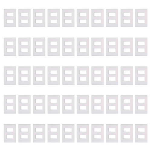 Kit 50UN Placas 4x2 2Postos Afastados Liz Tramontina - 57106006
