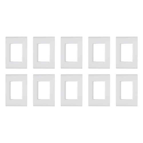 Kit 10UN Placas 4x2 3 Postos Juntos Liz Branca – Tramontina