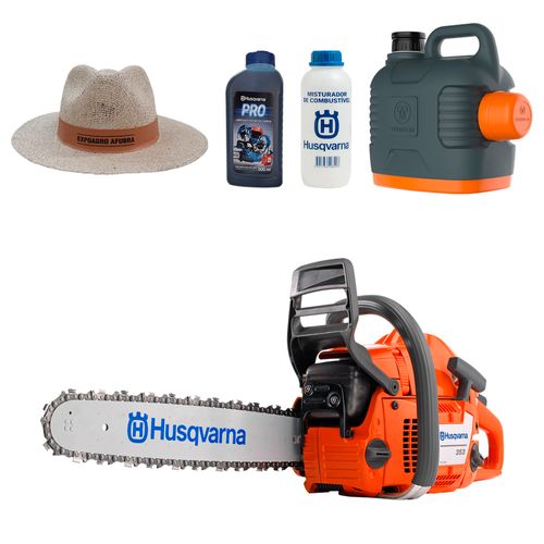Kit Motosserra a Gasolina Husqvarna 353 com Sabre de 18 polegadas