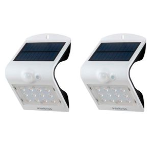 Kit Com 2 Arandelas Solar Intelbras ASI 220, Luz Amarela - 4842810