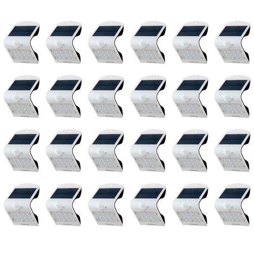 Kit Com 24 Arandelas Solar Intelbras ASI 220, Luz Amarela - 4842810