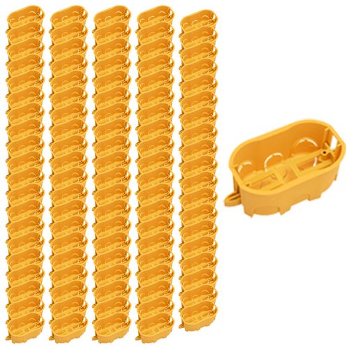 Kit Com 100 Caixas De Embutir Para Gesso Bet Plásticos 4x2 - DW42103
