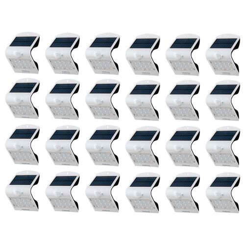 Kit Com 24 Arandelas Solar Intelbras ASI 220, Luz Branca - 4842811