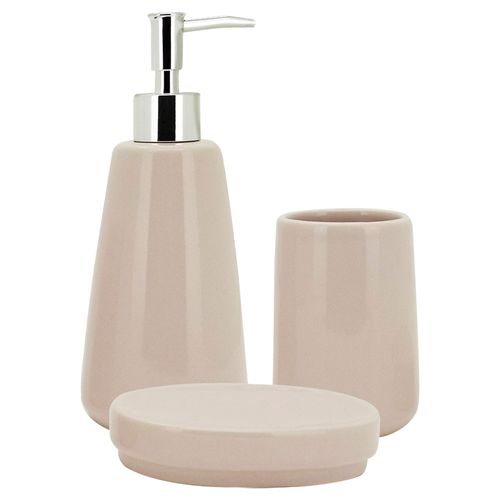 Conjunto para Banheiro 3 Peças – Pale Softpink Mimo Style
