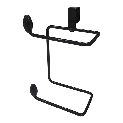 Suporte Utimil 2 Rolos De Papel Higiênico Preto - Pr 650