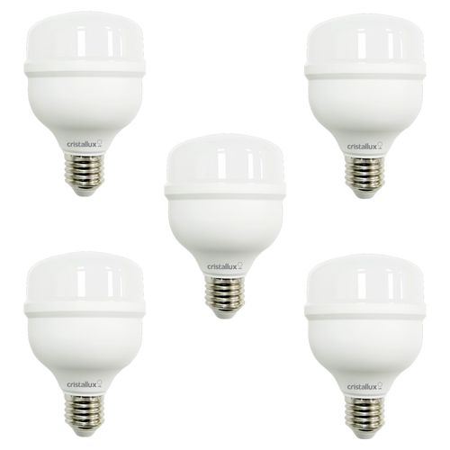 Kit 5 Lâmpadas Alta Potência Cristallux 40W 6500K