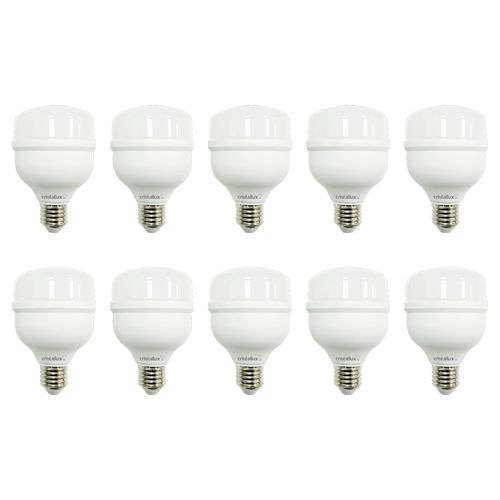 Kit 10 Lâmpadas Alta Potência Cristallux 40W 6500K
