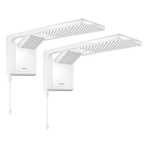 Kit 2 Duchas Acqua Duo Ultra Branco 6800W Lorenzetti 220V