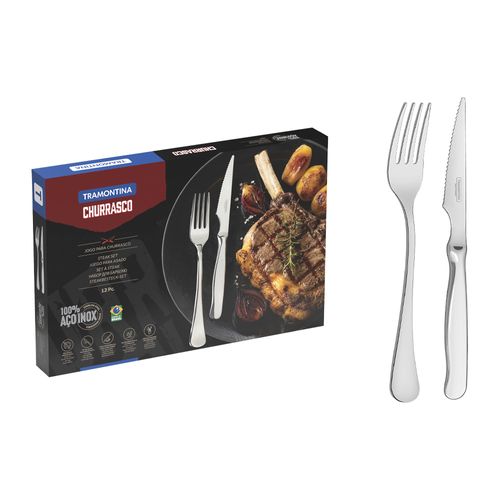 Faqueiro Inox Zurique 12pc Tram*66986/720