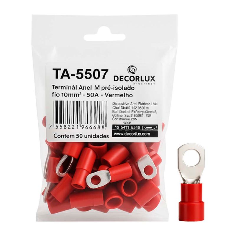 Terminal-Anel-M6-Pr-Isol-10-0mm-50a-Vermelho-50-Pe-as-143815-143815-3