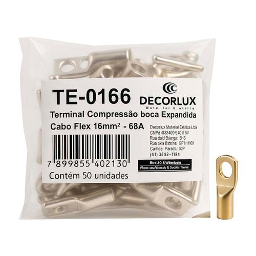 Terminal Compressor Boca Expandida16mm 68A 50 Peças