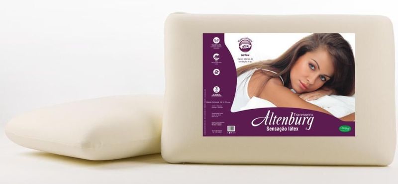 Travesseiro Altenburg Sensa  o L tex 48x68cm Hipoalerg nico 1