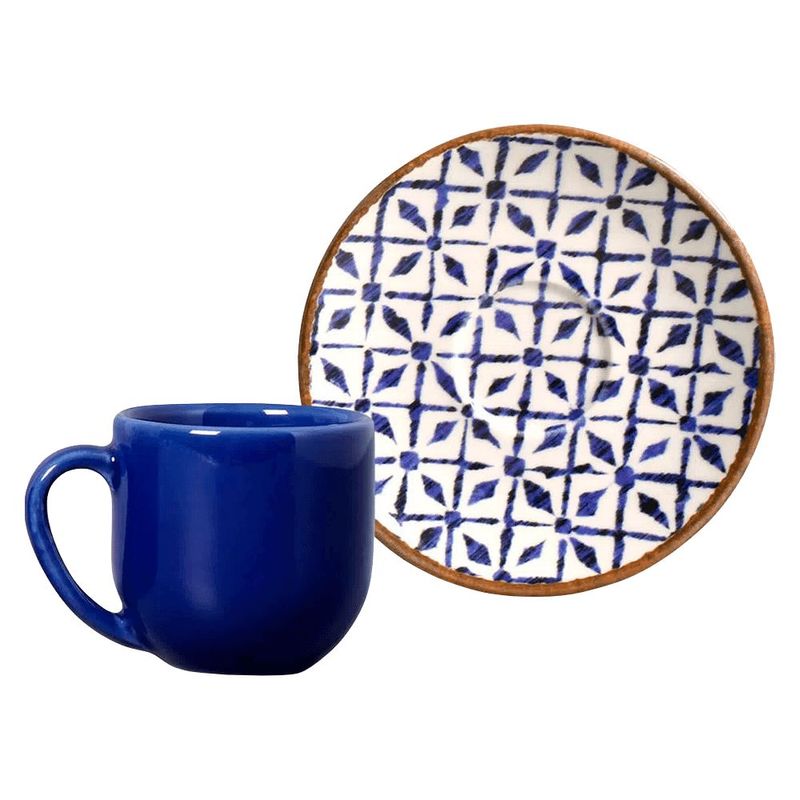 X cara de Caf  com Pires Porto Brasil Coup Asteca 112ml  Cer mica - 521095 0