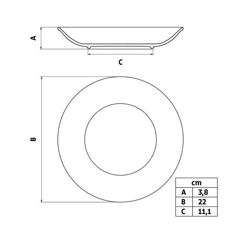 Prato Fundo 22cm Umeko Tram  96010 710 2