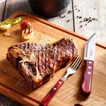 Garfo de Mesa Tramontina  em A o Inox e Cabo Polywood Castanho - 21102 490 3