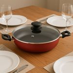 Panela Wok Tramontina Loreto 28cm  3 3 Litros  Alum nio  Vermelho - 27817 022 1