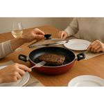 Panela Wok Tramontina Loreto 28cm  3 3 Litros  Alum nio  Vermelho - 27817 022 2