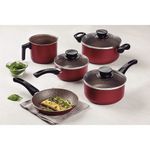 Conj  Panelas Tramontina Paris 5pc Alum  Verm  28599 701 1