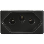 M dulo Tomada Tramontina 10A 250V Grafite 57215 030 1