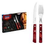 Conj  Faqueiro Tramontina Polywood 12pc Inox 21199 703 0