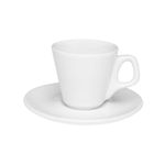 X cara de Caf  Expresso Curto com Pires Oxford Gourmet 80ml  Porcelana - 5041 0