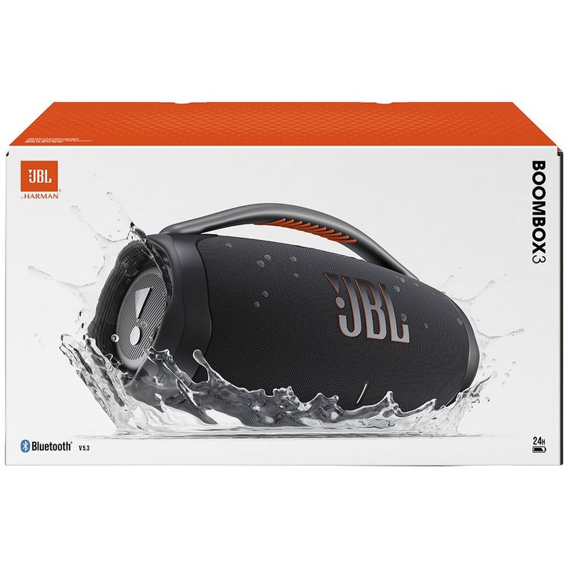 Caixa Som Port til JBL Boombox 3 Preta Bluetooth IP67 4