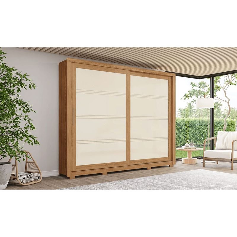 Guarda-Roupa Henn Medel n D326-127 2P 4G Nature 2