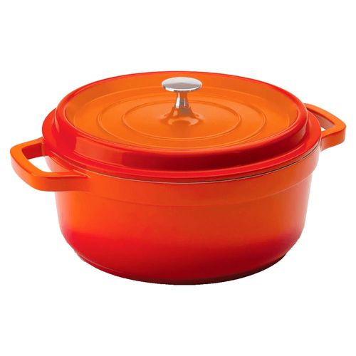 Caçarola Hercules 28cm 6,8L Alumínio Cerâmica Laranja
