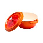 Ca arola Hercules 28cm 6 8L Alum nio Cer mica Laranja 1