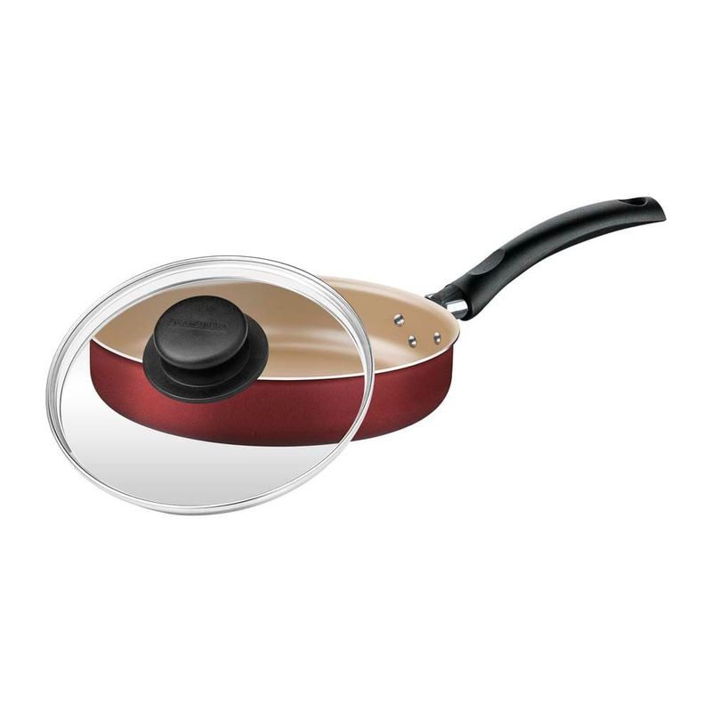 Frigideira Tramontina Turim 22cm 1 7L Alum nio Vermelha 1