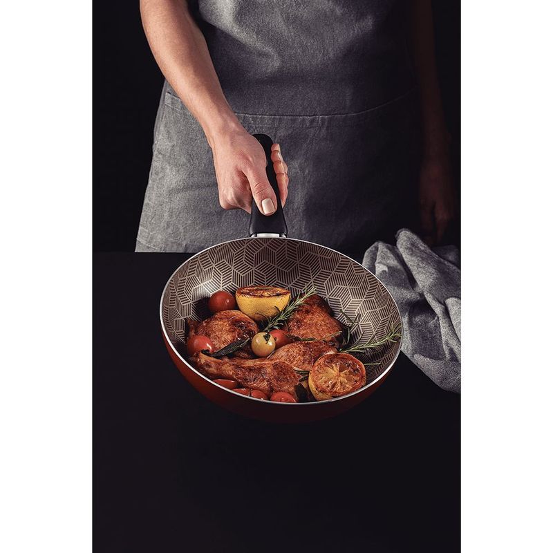 Frigideira Funda Tramontina Paris 24cm 2 2L Verm  2